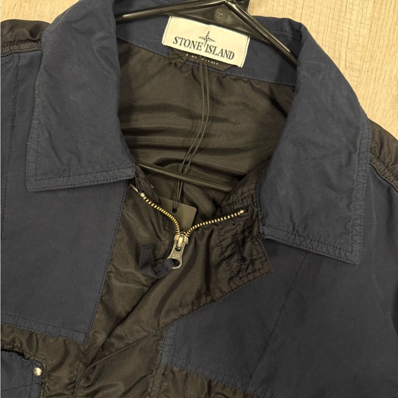 Stone Island Two-Tone Navy and Black Jacket - Picture 5 of 6